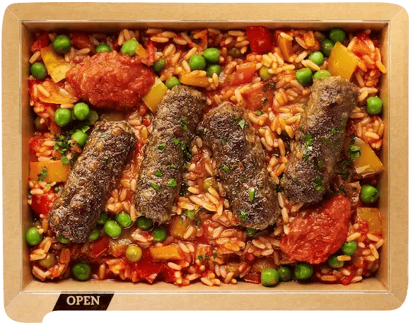 Cevapcici mit Tomatenreis Foodji