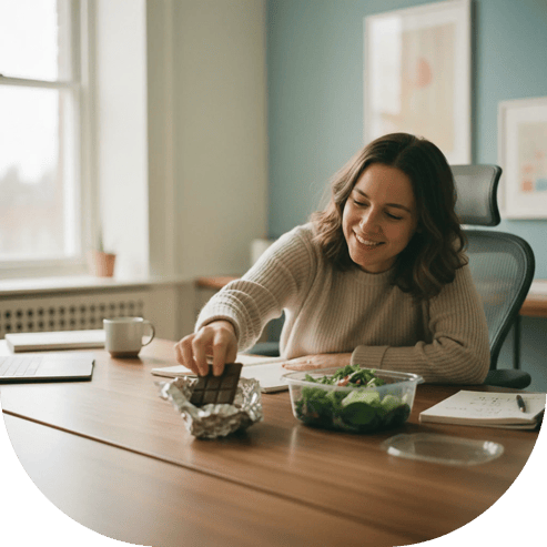 Gesundes Essen im Büro
