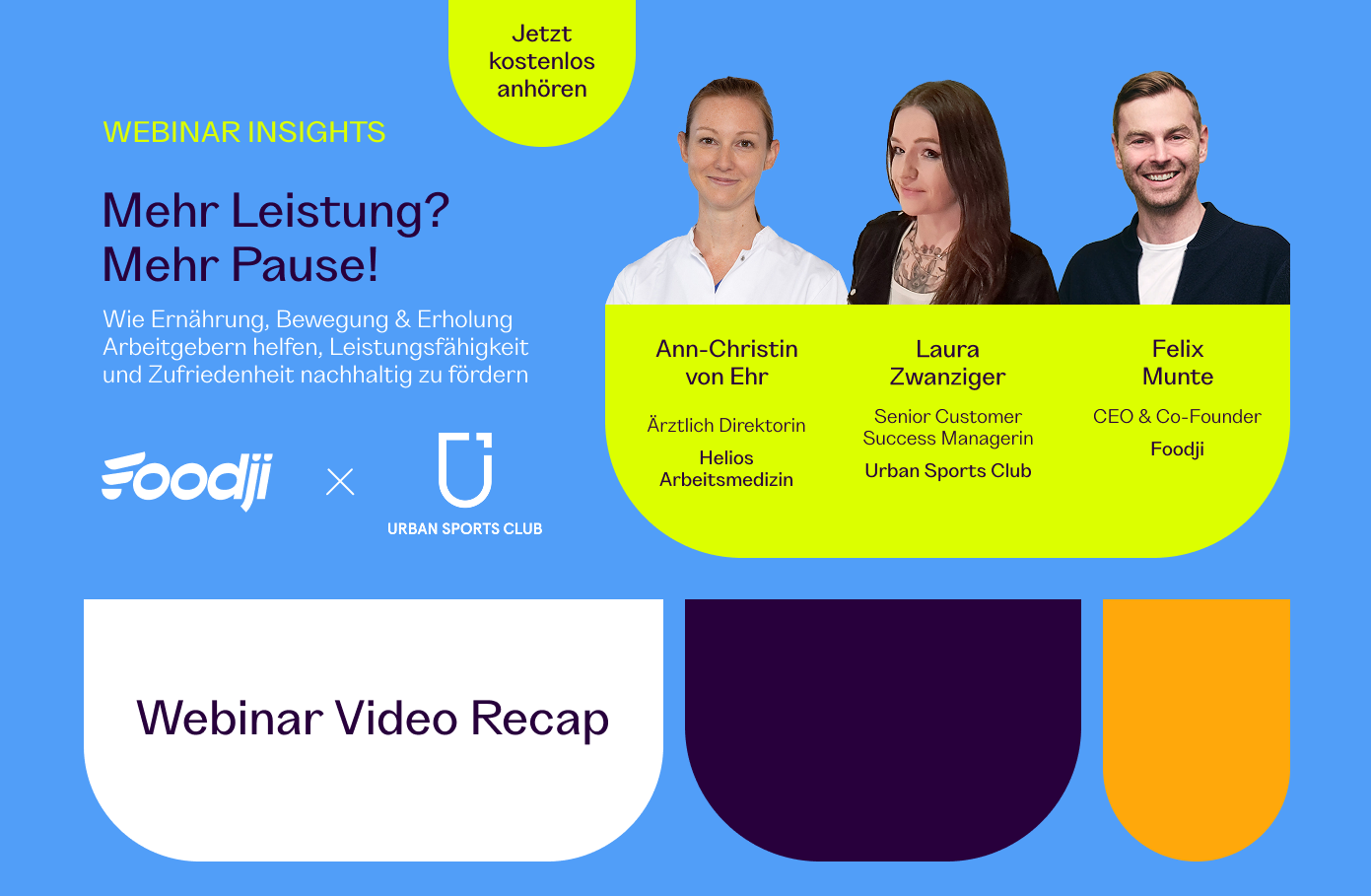 Webinar: Mehr Leistung? Mehr Pause!